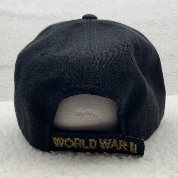 World War II 2 Veteran Baseball Hat Mens Hook Loop OSFM Military Army History - Picture 5 of 9